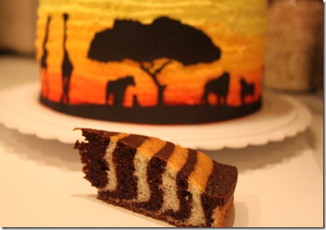 africa themed cake