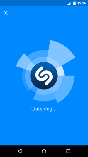 Shazam listening
