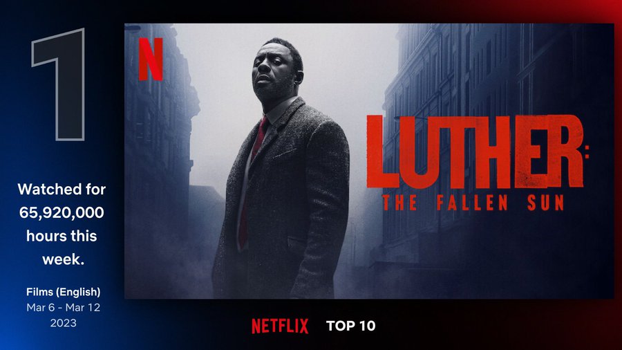 Number 1 on Netflix Luther The fallen sun