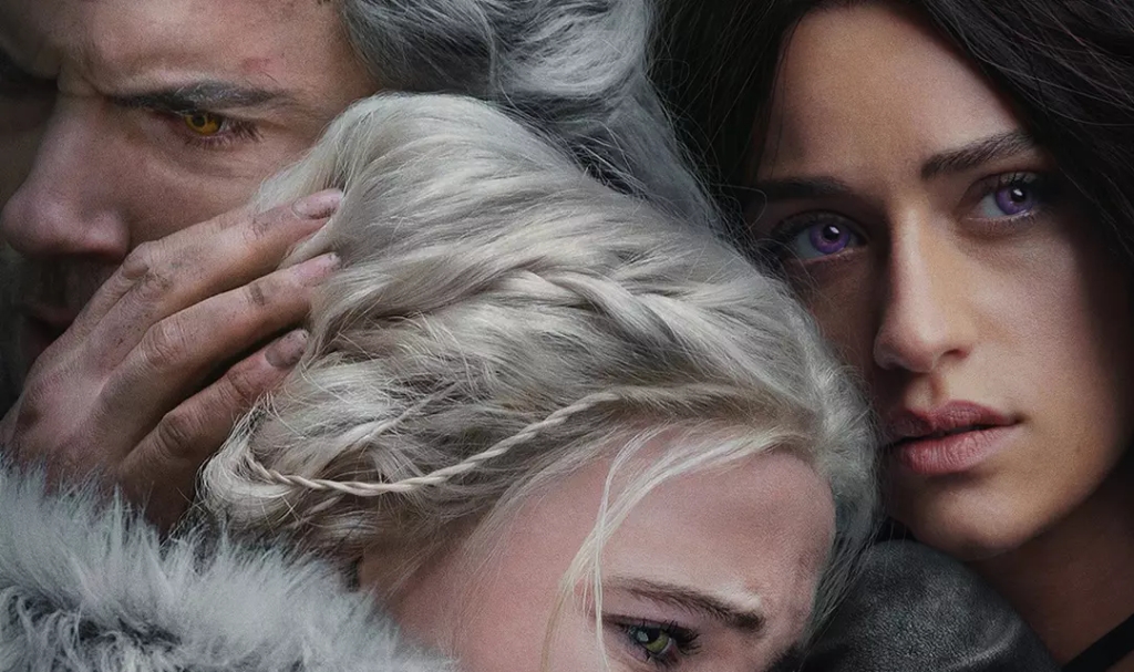 Geralt of Rivia, Crown Princess Ciri of Cintra, and the sorceress Yennefer of Vengerberg