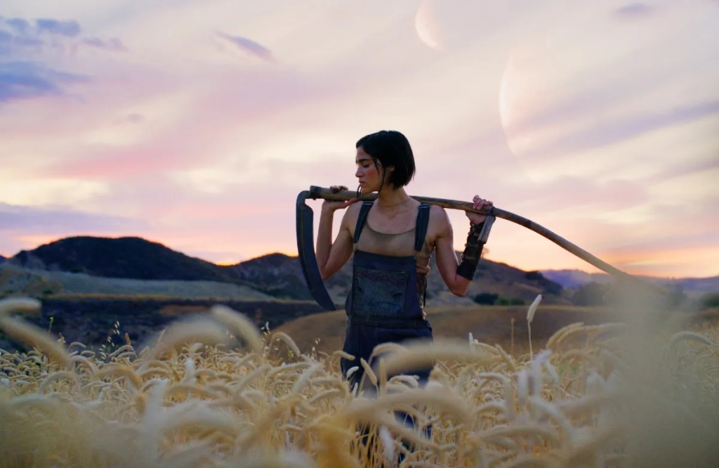Kora played by Sofia Boutella in Rebel Moon 