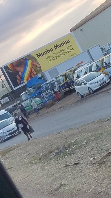 Munhu munhu billboard
dignity, rights and respect
for all ZImbabweans