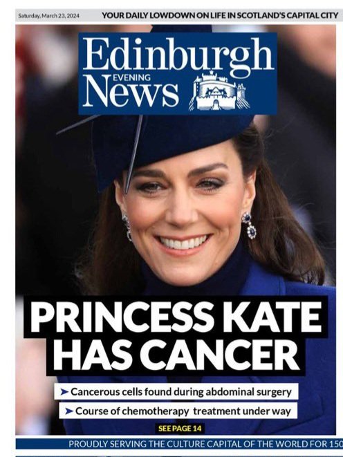 Princes Kate has Cancer