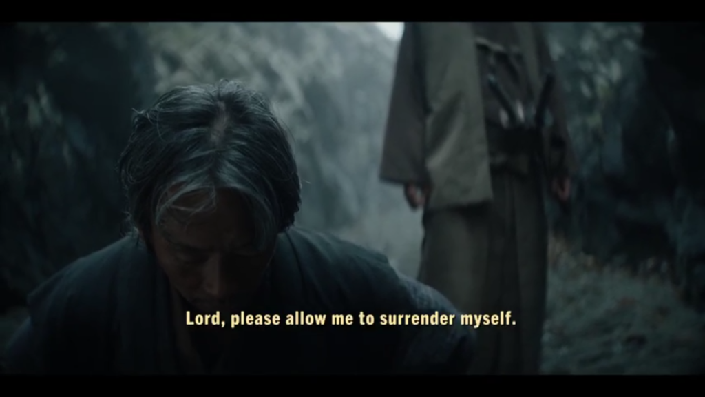 Muraji asking to surrender in Shogun